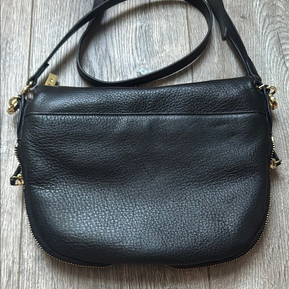 Vince Camuto Black Pebbled Leather Crossbody Bag - Picture 3 of 7